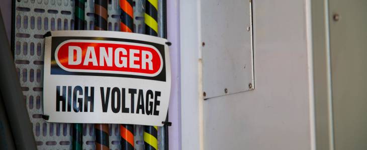 Danger High Voltage sign