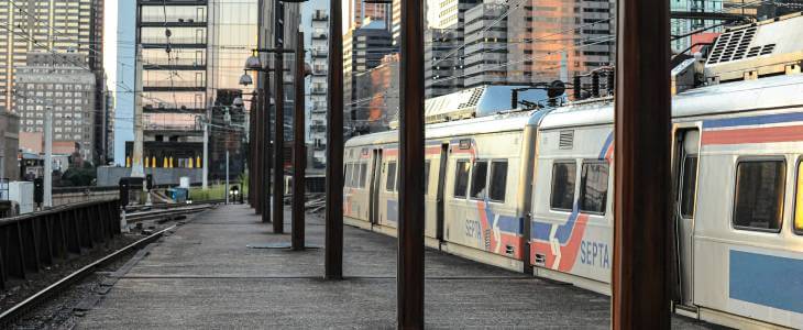 SEPTA train in Philadelphia